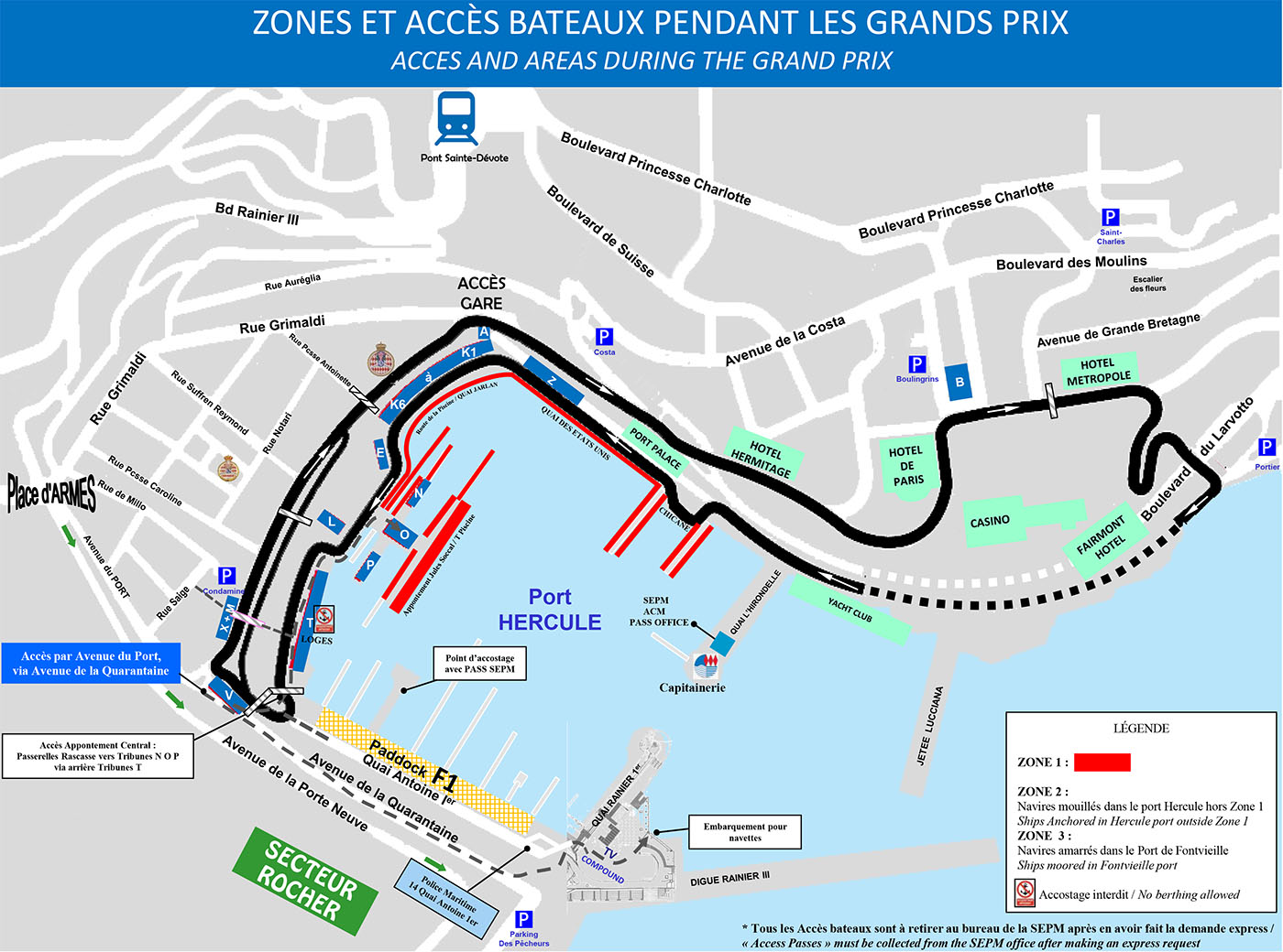 monaco grand prix from yacht